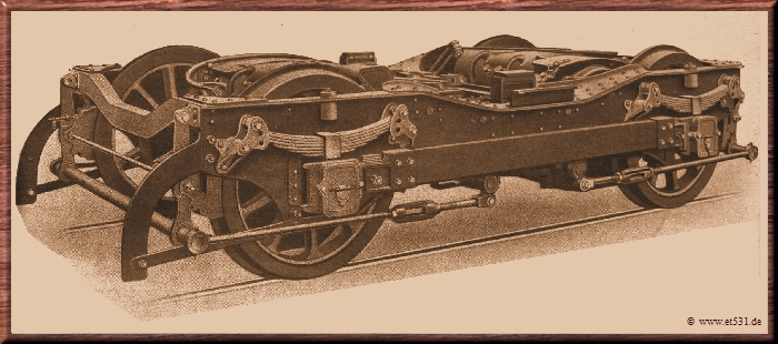 Drehgestell f&uuml;r den A.E.G. Schnellbahntriebwagen - Sammlung: W.K&auml;mmerer